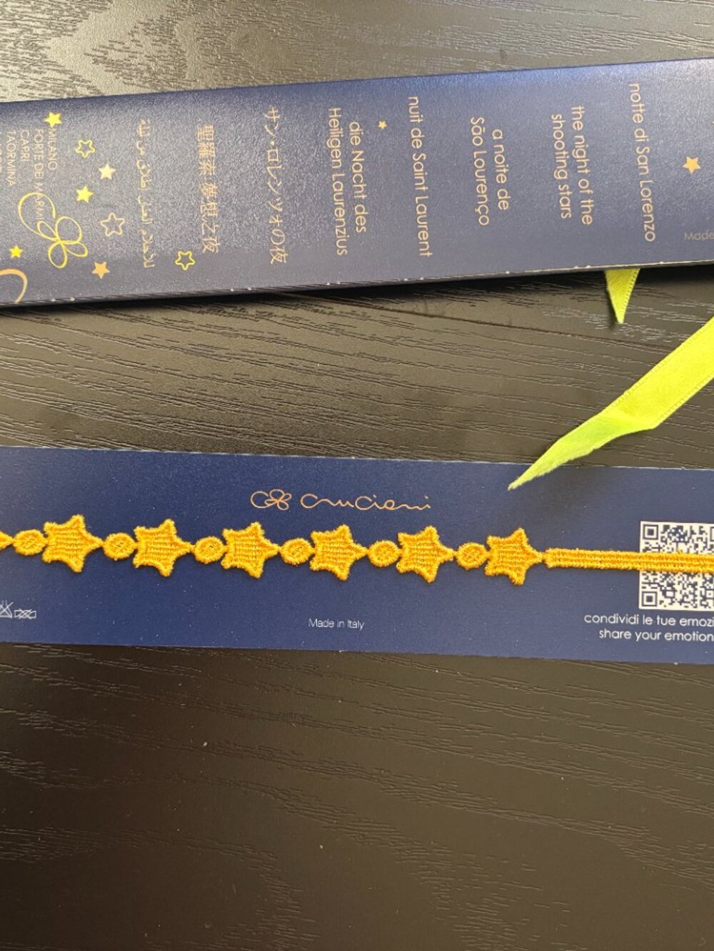 CrucianiC star bracelet, yellow - Picture 4 of 4